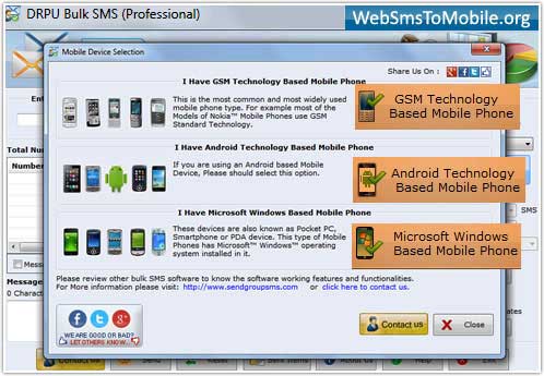 Web SMS to Mobile