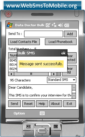 Pocket PC to Mobile Bulk SMS Software