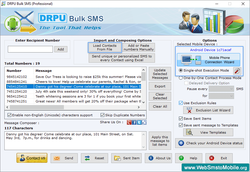 Bulk SMS Software – Professional