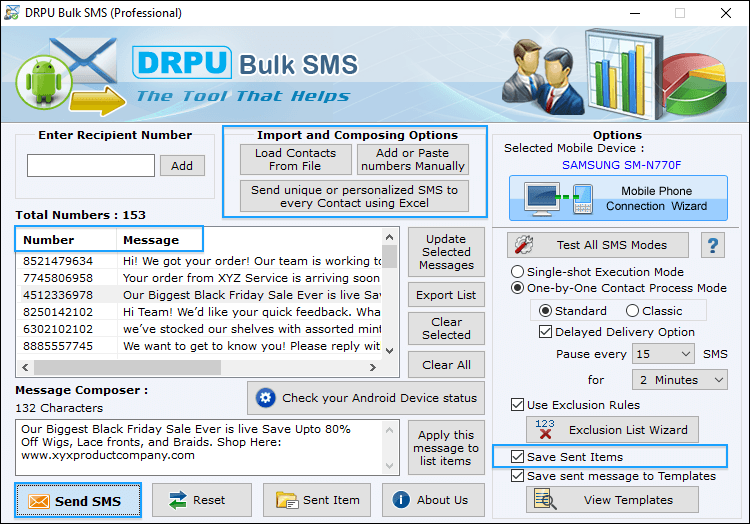 Bulk Sms-Professional